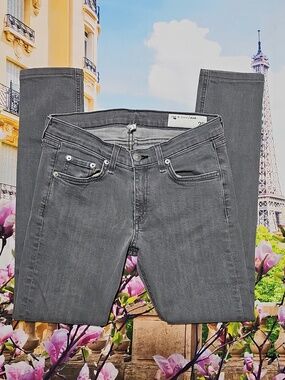 Rag & Bone Gray Denim Skinny Jeans Size 28